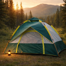 Автоматическая туристическая палатка EasyCamp 200×180×145 см для походов и отдыха.