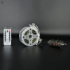 Гирлянда Роса 120м 1200 LED теплый желтый+пульт, медный зеленый провод Уличная