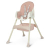Дитячий стільчик для годування M 4136-2 PINK, складний, екошкіра, 5-точкові ремені безпеки