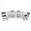 Кемпінговий комплект Travel Table Set — складний стіл HDPE 180 см та 4 туристичних крісел
