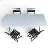 Кемпінговий комплект Travel Table Set — складний стіл HDPE 180 см та 4 туристичних крісел