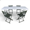 Кемпінговий комплект Travel Table Set — складний стіл HDPE 180 см та 4 туристичних крісел