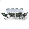 Кемпінговий комплект Travel Table Set — складний стіл HDPE 180 см та 8 туристичних крісел