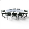 Кемпінговий комплект Travel Table Set — складний стіл HDPE 180 см та 8 туристичних крісел