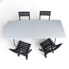 Кемпінговий комплект Travel Table Set — складний стіл HDPE 180 см та 4 туристичних крісел