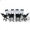 Кемпінговий комплект Travel Table Set — складний стіл HDPE 180 см та 8 туристичних крісел