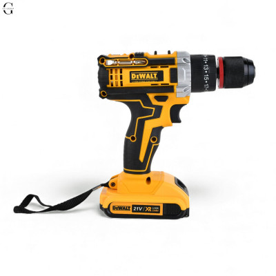 Шуруповерт ударный DeWALT 21V + 2 АКБ 2Ah + Металлический патрон №1