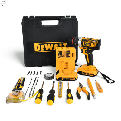 Шуруповерт ударный DeWALT 21V + 2 АКБ 2Ah + Металлический патрон №2