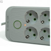 Сетевой фильтр Удлинитель USB ТК-13 (10×220В+4×USB+1×Type-C), F26u, Белый, 3 м