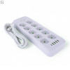 Сетевой фильтр Удлинитель USB ТК-13 (10×220В+4×USB+1×Type-C), F26u, Белый, 3 м
