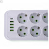 Сетевой фильтр Удлинитель USB ТК-13 (10×220В+4×USB+1×Type-C), F26u, Белый, 3 м