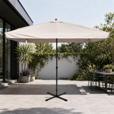 Прямоугольный зонтик Monsen 3×3 м с чехлом и тентом с серебряным напылением, УФ-защита
