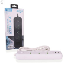 Сетевой фильтр Удлинитель USB Т-58 (3×220В+2×USB+1×Type-C),2m