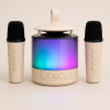 Караоке-система K19 Smart Portable Speaker с 2 беспроводными микрофонами и LED-подсветкой