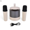 Караоке-система K19 Smart Portable Speaker с 2 беспроводными микрофонами и LED-подсветкой
