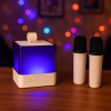 Караоке-система MusicHi K18 с 2 микрофонами и LED-подсветкой с голосовым реагированием