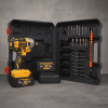 DeWALT гайковерт аккумуляторный 24V бесщеточный с кейсом, 2×10Ah аккумуляторами и набором насадок.