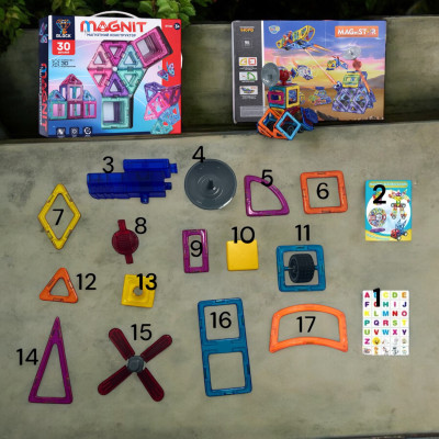 Магнитный конструктор Magnit/Magical/LIMO TOY 126 деталей №4
