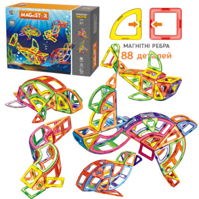 Магнитный конструктор на 124 различных деталей Magnit/Magical/LIMO TOY №0