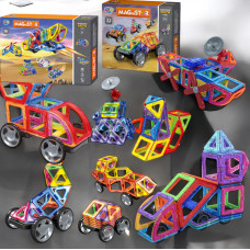 Магнитный, конструктор транспорт, 128 деталей Magnit/Magical/LIMO TOY