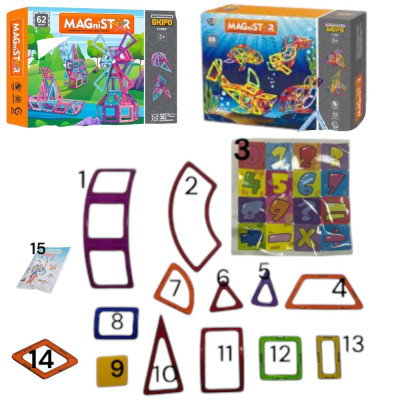 Магнитный конструктор 150 деталей Magnit/Magical/LIMO TOY №5
