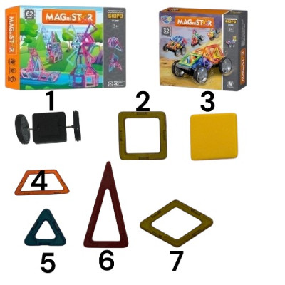 Магнитный конструктор 94 деталей Magnit/Magical/LIMO TOY №5