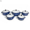 Набор кухонных кастрюль Benson BN-079 Blue, 5 шт с жаропрочными стеклянными крышками