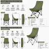     Складне туристичне крісло-павук Compact Outdoor Chair 100 кг з чохлом чорне