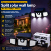 Світлодіодний вуличний ліхтар Split Solar Wall Lamp NF-866/1725 (FL-1725A) на сонячній батареї з датчиком руху