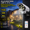 Уличный фонарь на солнечной батарее с датчиком движения и пультом SOLAR MONITORING LAMP CL-877A в виде камеры