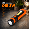 Ручной LED фонарь OBI 3W для дома, гаража и кемпинга
