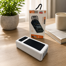 Портативный внешний аккумулятор Power Bank 309 30000mAh Solar с универсальным кабелем 4-в-1