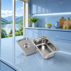Контейнер гастрономічний Benson BN-1063 з металевою кришкою 27×17×15 см
