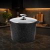 Глибокий котел Benson BN-300 10 л з антипригарним мармуровим покриттям і кришкою