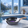 Глибока WOK-сковорода Benson BN-485 Ø26 см для смаження та тушкування з покриттям Marble Coat