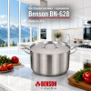 Велика каструля Benson BN-628 9 л з металевою кришкою для приготування великих порцій страв
