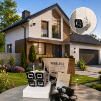 Комплект видеонаблюдения 4CH WiFi IP (3mp) из 4 камер (4CH KITP2M)