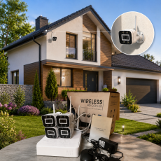Система WiFi IP відеоспостереження 3MP, 4 канали, 4 камери (4CH KITP2M)