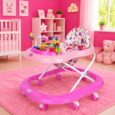 Ходунки для малышей BAMBI M 3619 розовые с игровым столиком для первых шагов