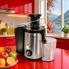 Відцентрова соковижималка Domotec MS 5220 600 Вт із широкою завантажувальною горловиною