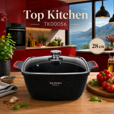Глубокая кастрюля Top Kitchen TK00056 28 см для тушения и приготовления блюд