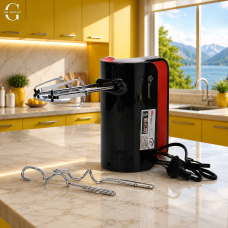Електричний ручний міксер DOMOTEC R6653R ART:9332, 800 Вт, Турбо-змішування, 5 режимів швидкості