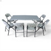 Кемпінговий комплект Travel Table Set — складний стіл HDPE 180 см та 6 туристичних крісел
