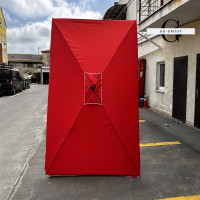 Monsen Зонтик прямоугольный 2.5×3.5 м с УФ-защитой и чехлом, серебряное напыление, PRO-версия