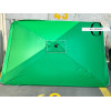 Прямокутна торгова парасолька Monsen PRO 2×3 м з УФ-захистом і чохлом, срібне напилення, металева