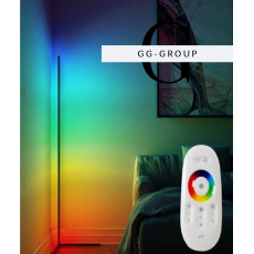 Кутова підлогова RGB лампа торшер EL-2186 з пультом управління (сенсор)