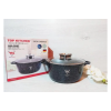 Кастрюля Top Kitchen ТК00052 с крышкой мраморное покрытие 24 см 