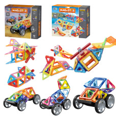 Магнитный конструктор 68 деталей транспорт Magnit/Magical/LIMO TOY