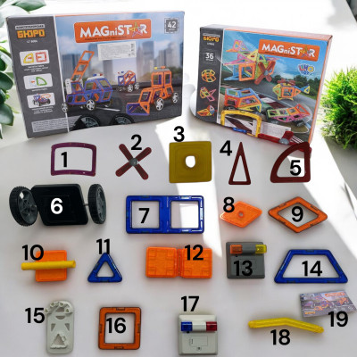Магнитный конструктор 78 деталей танспорт Magnit/Magical/LIMO TOY №4