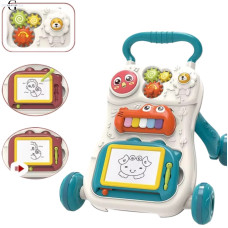 Ходунки-каталка BabyWalker 3 в 1: пианино, шестерни, доска для рисования.
